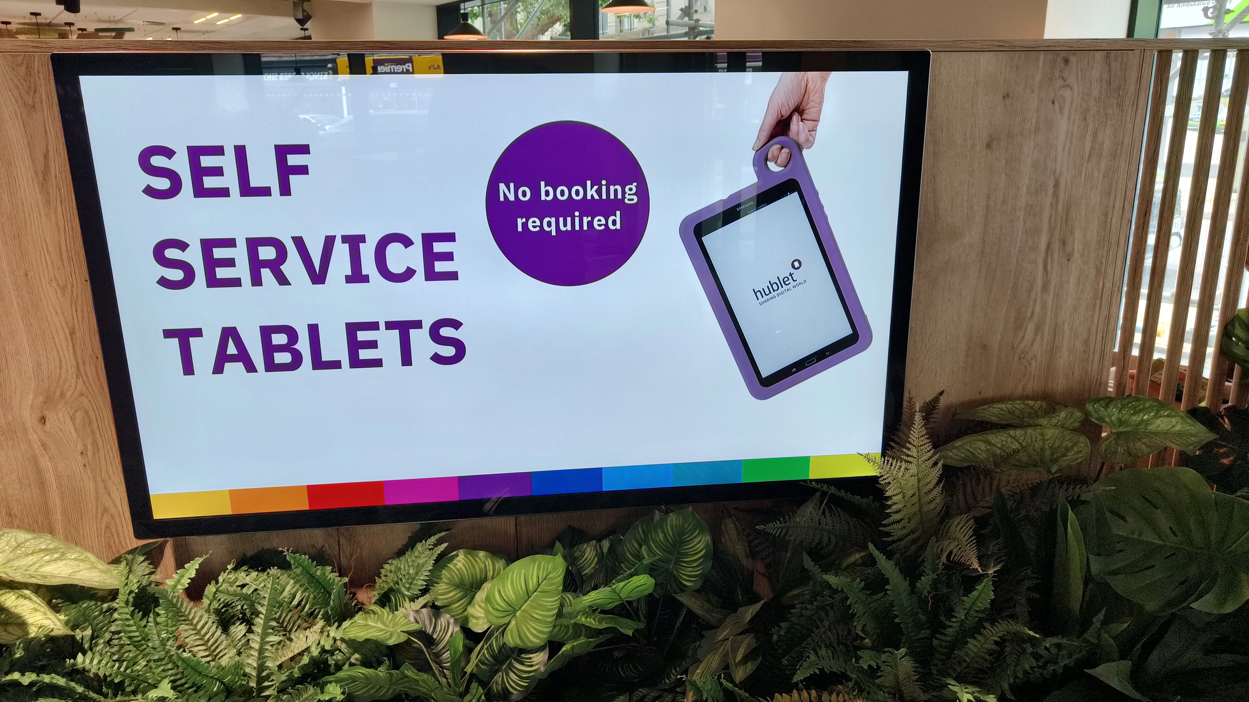 Gloucester Library digital display installation