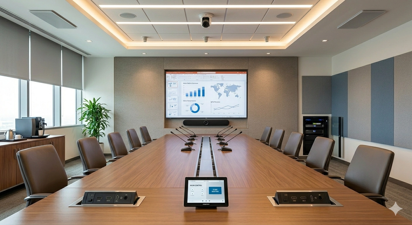Meeting room audio visual equipment