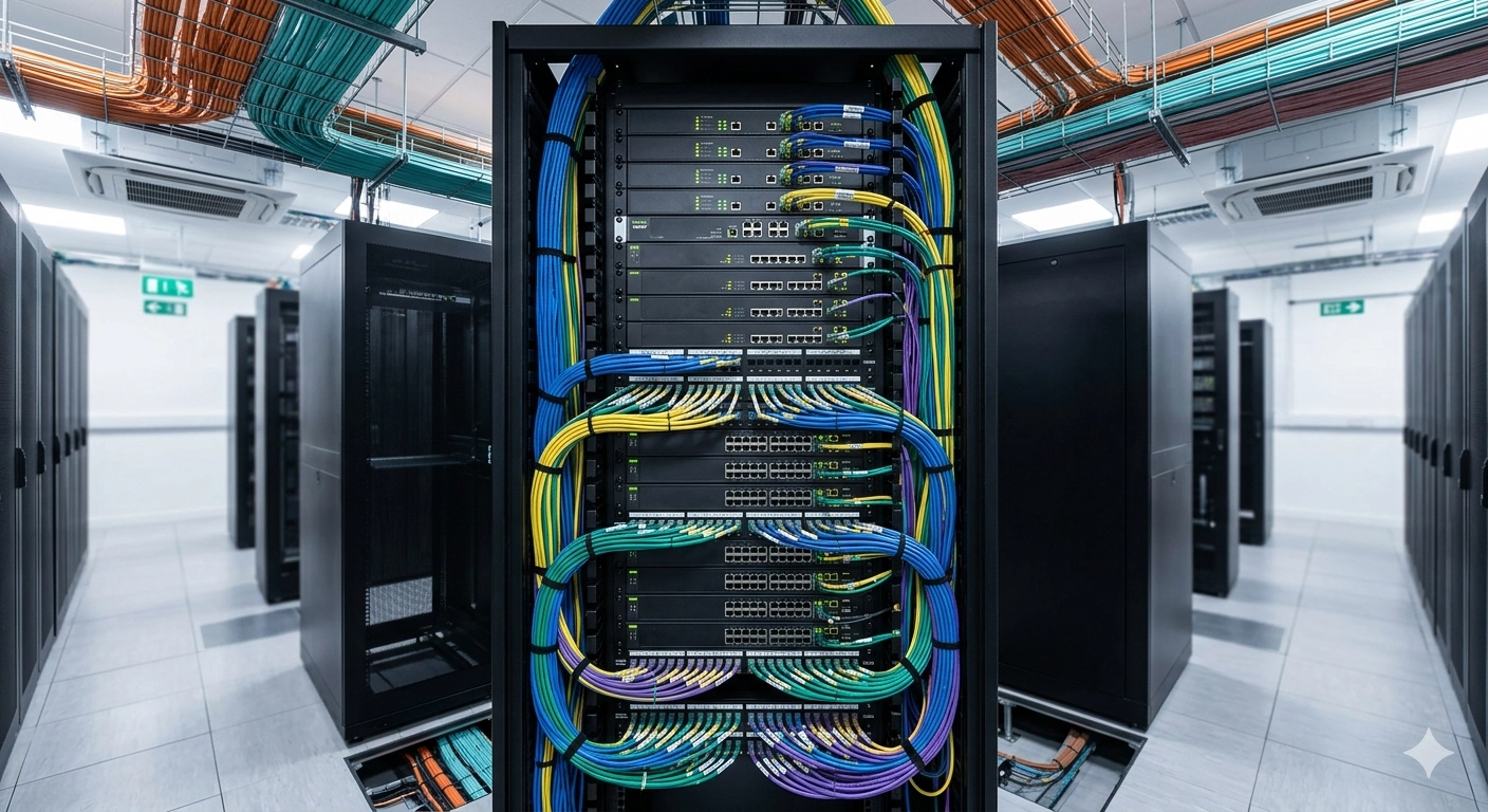 Network switches and structured cabling