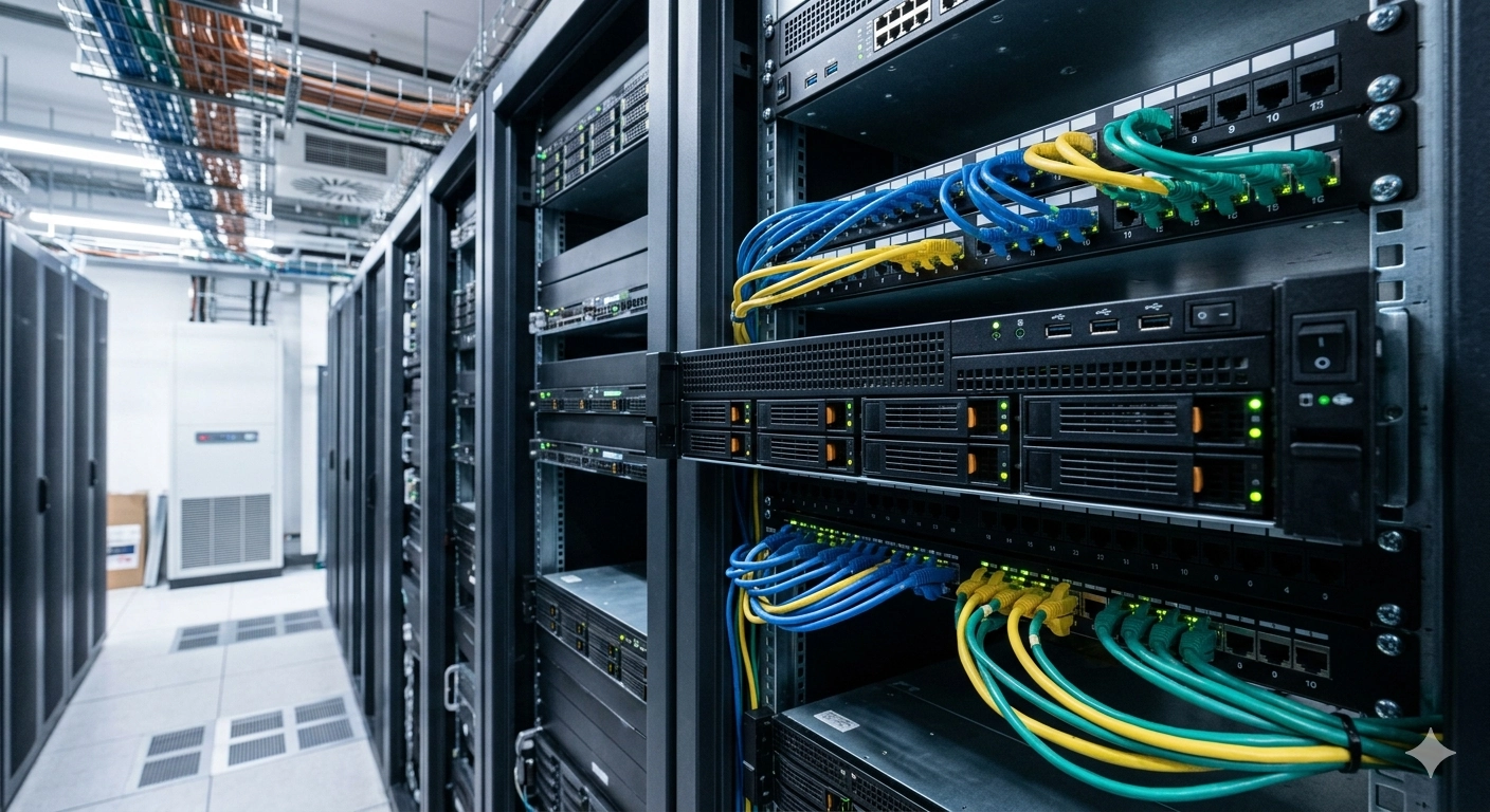 Rack-mounted server equipment